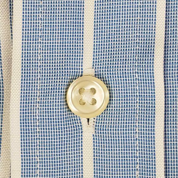 Polo Ralph Lauren Shirt Mens Size Large L Blue Striped Long Sleeve Button Down - Picture 4 of 9